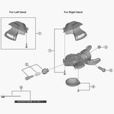 Shimano Sl-M315 Right Hand Indicator Unit For 8-Speed Spares & Accessories